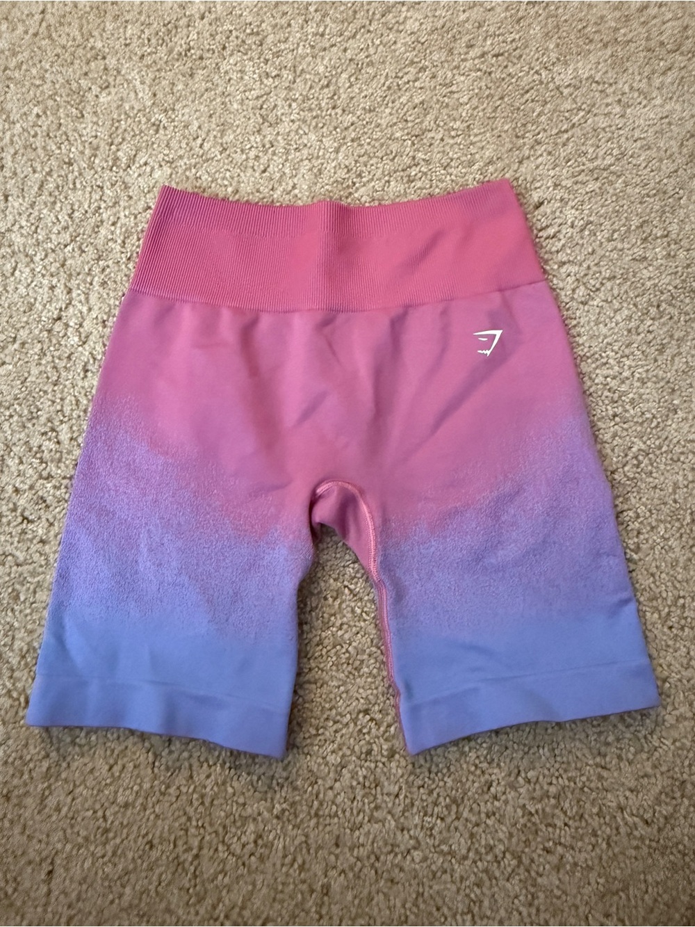 Gymshark Pink to Purple Ombre Bike Shorts